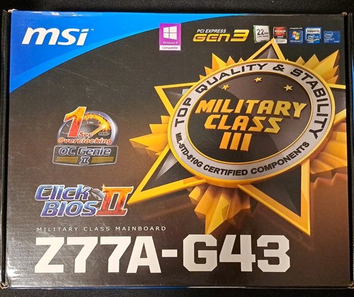 Msi mainboard z77a g43 - mainboard, z77a-g43